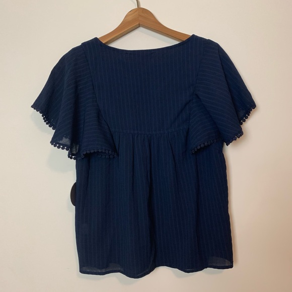 New Eva Franco Navy Blue Top - Picture 2 of 7